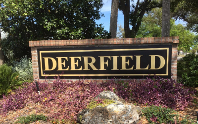 deerfield entrance sign